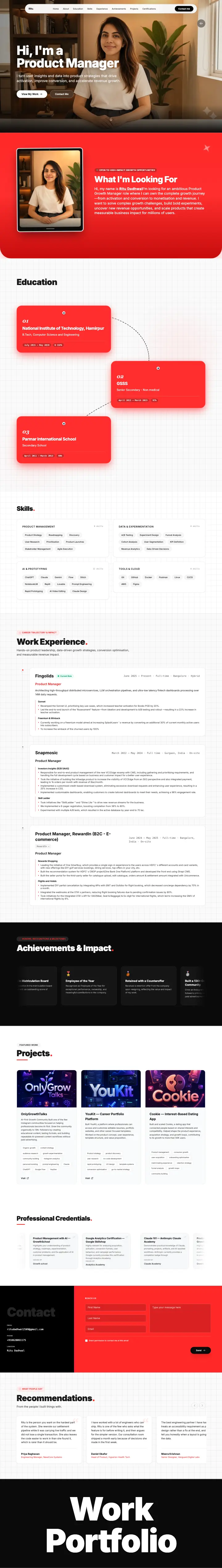 The Red Black template, full page