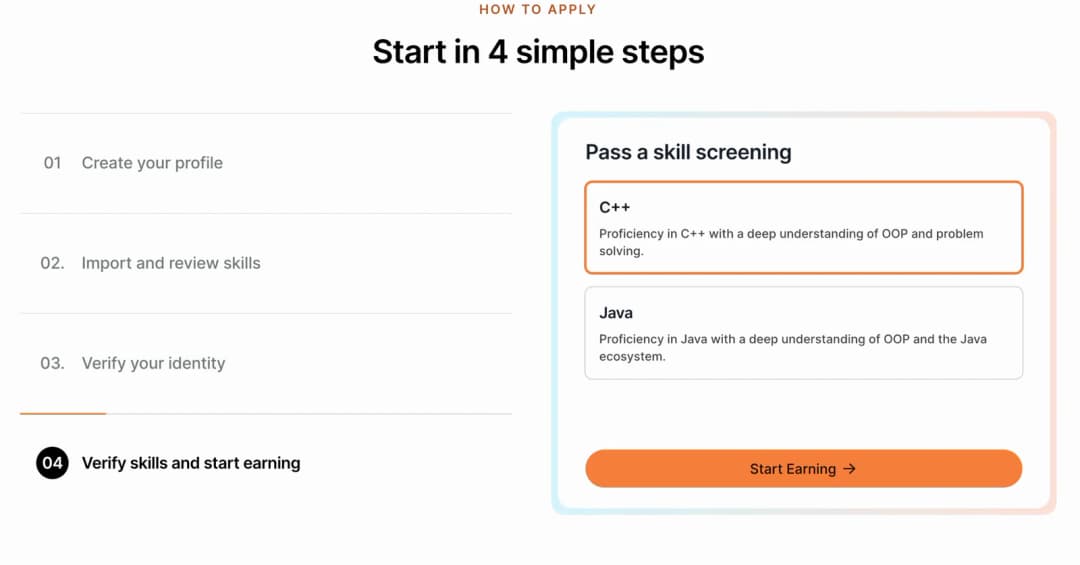 Outlier step 4: Pass a skill screening