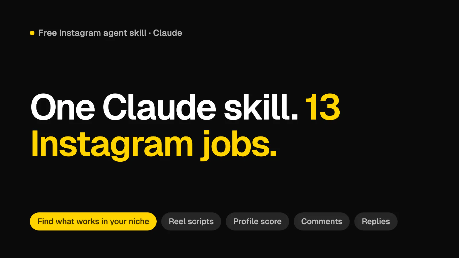 Run Your Instagram With One Claude Skill